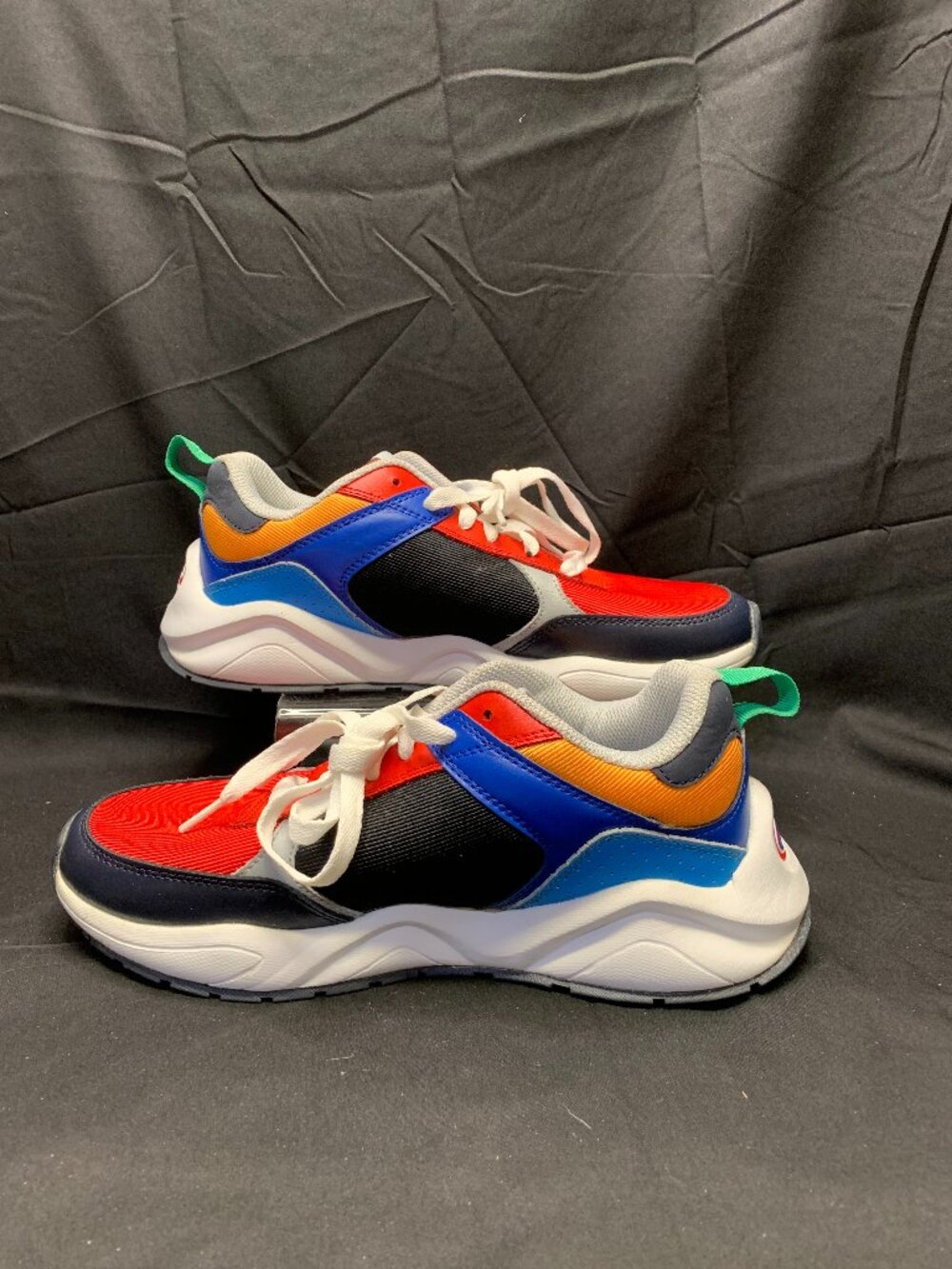 Champion Shoes Mens Sz 9.5 Multicolor Leather Top Colorblock Sneakers